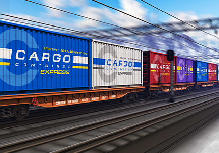 rail freight cargo container - Freight forwarder