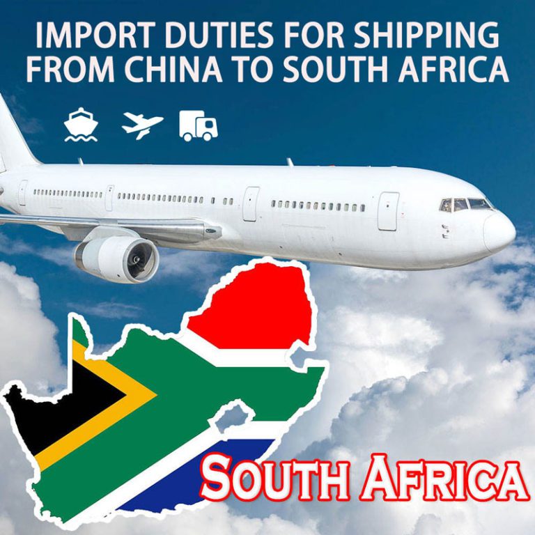 Importing duties from China to South Africa